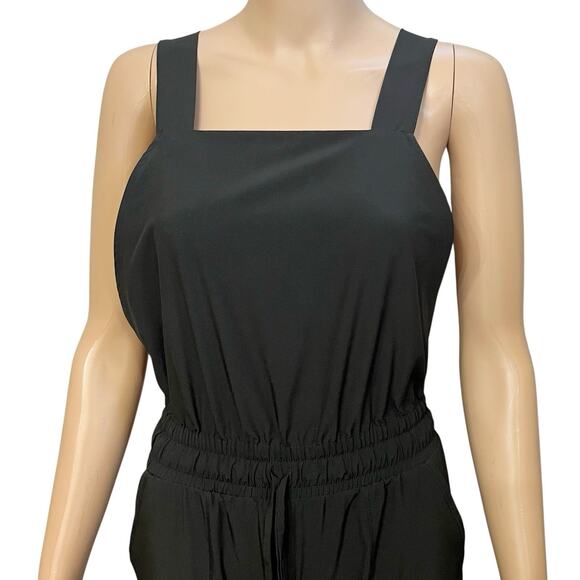 Albion Classic Overall Jumpsuit Size XS Tall Inseam Cropped Jogger Leg Black - Picture 4 of 10